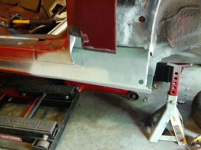 This is the end of the rocker panel.  There was not much left to copy so this is what I made.