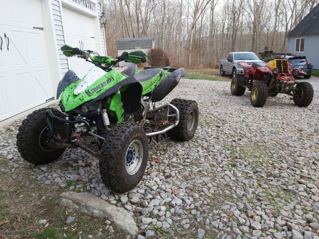 Muddy quads.  Good thing the pressure washer was no longer in storage.