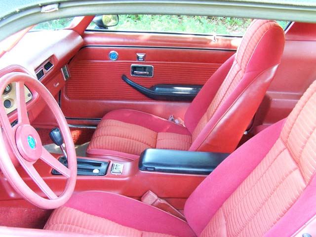 The interior is pretty clean but the front seat belts have been cut so there is only lap belts.