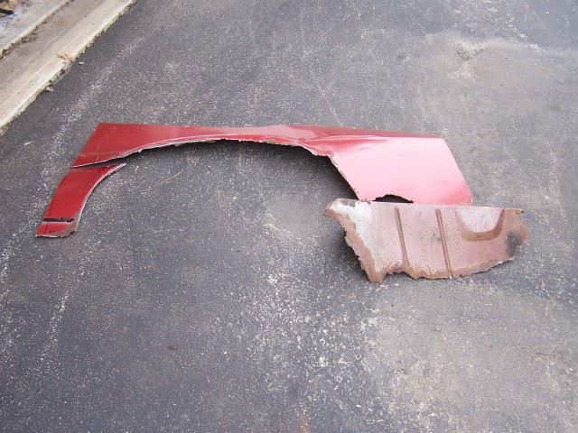 This the removed quarter panel skin and trunk extension.