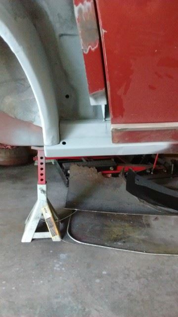 Here is the rocker panel and wheel well patch installed.