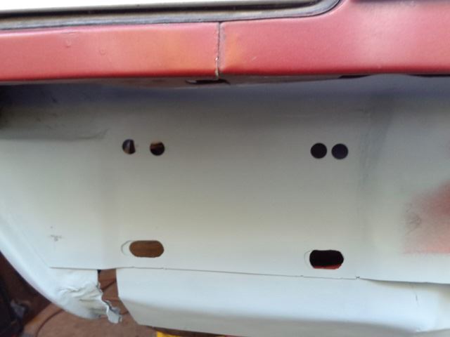 I still need to finish the hole for the bumper mounting bolts.