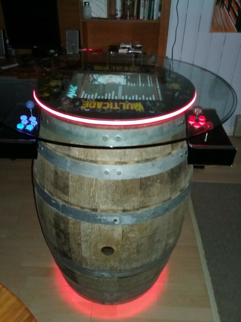 barrelcade, coin operated arcade machine