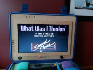 DIY Karaoke Machine Playing Karaoke Track