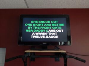 Remote Karaoke Screen