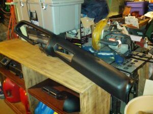 Dash pad repaired and painted