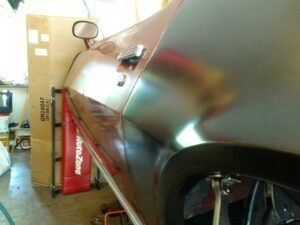 Fitting driver's side quarter