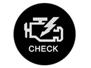 Check engine light of TBI