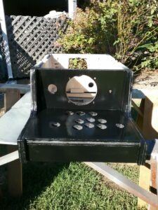 painted insert for coin operated arcade machine