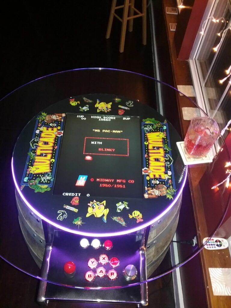 barrelcade, coin operated arcade machine