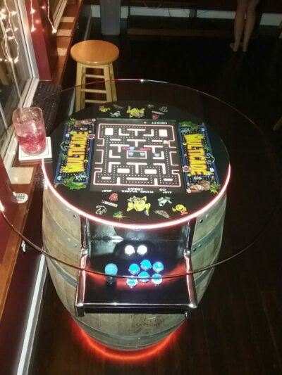 completed barrelcade coin operated arcade machine