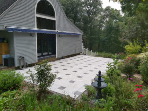 2nd angle of the completed patio